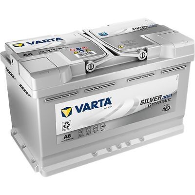 Varta 580901080J382 Starterbatterie  VARTA AGM XEV A6 für OPEL