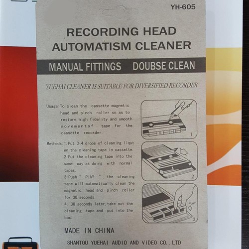 Nettoyant tête cassette audio démagnétiseur avec 1nettoyage-fluide₪ - Photo 4/9