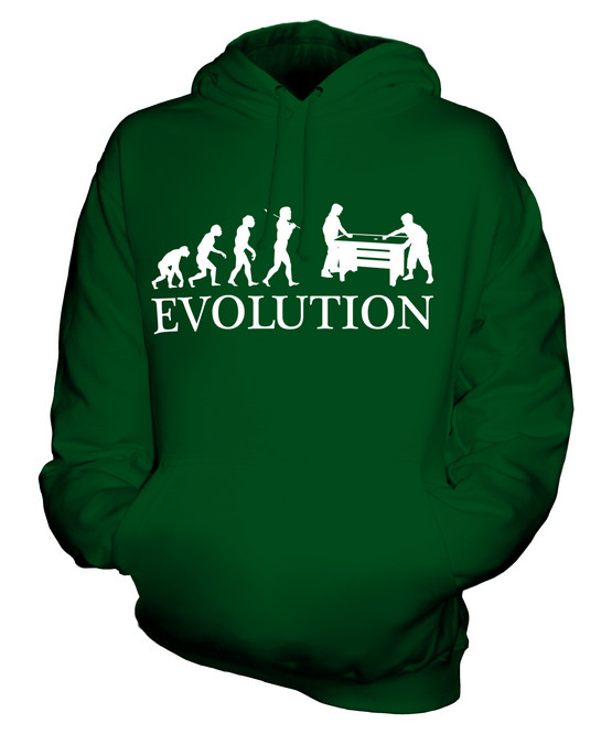 AIR HOCKEY EVOLUTION OF MAN UNISEX SUDADERA CON CAPUCHA PARA HOMBRE MUJER SEÑORA MESA DE REGALO