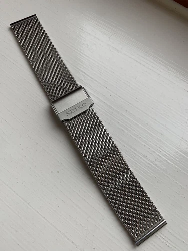 Seiko 18mm Edelstahl Mesh Double Safe Lock Armband / Armband SCHNÄPPCHEN!!! - Bild 7 von 12