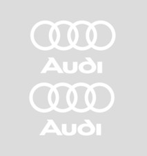 TERMOADESIVO LOGO AUDI VINILE BIANCO X MAGLIETTE FELPE E OGNI GENERE DI TESSUTO