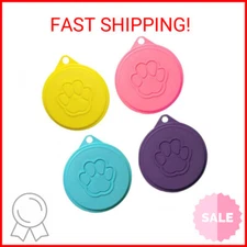 4pcs Pet Food Can Plastic Lids Caps for Tins Dog Cat Puppy Can Covers Reusable S