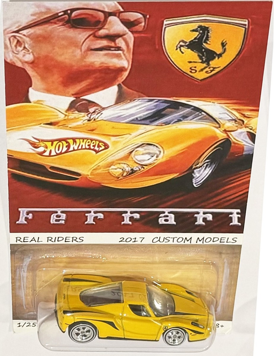 Yellow ENZO FERRARI Custom Hot Wheels 