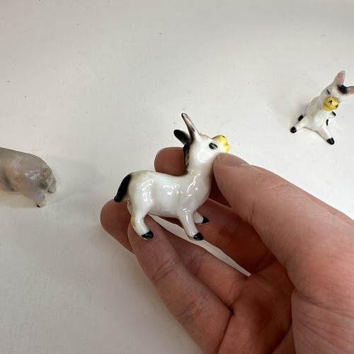 Vintage Porcelain Figurines Pig & Hagen Renaker Donkeys Figures - Picture 10 of 21