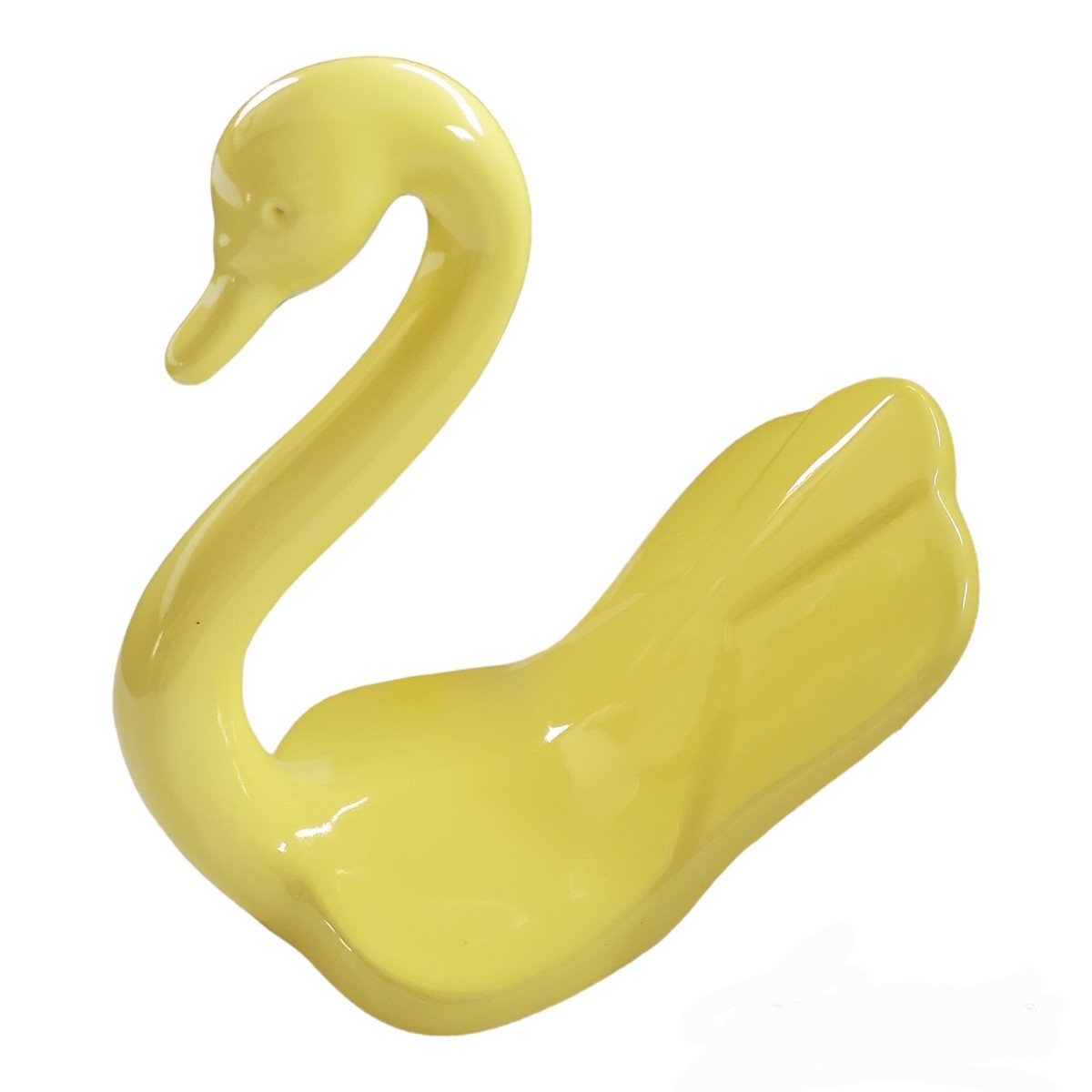 Vintage Sundance Yellow Ceramic Swan Towel Holder 1978 Relco Mfg
