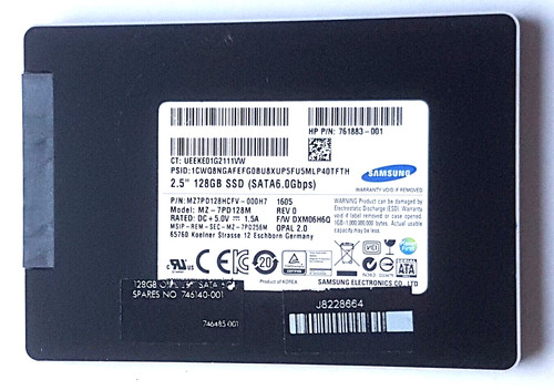 128 GB SATA-III Samsung MZ-7PD128M SSD 2.5" Festplatte