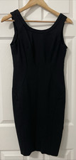 Ann Taylor Little Black Sleeveless Dress Size 4 Stretch Fitted Flattering Ex Con