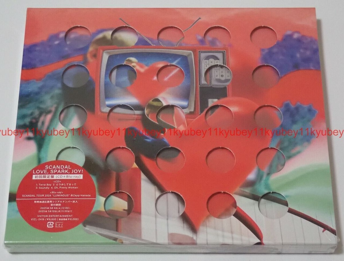 New SCANDAL LOVE SPARK JOY First Limited Edition CD Blu-ray New SCANDAL LOVE SPARK JOY First Limited Edition CD Blu-ray