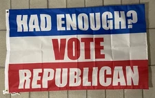 Vote Republican Flag Free Ship Save America Election Red USA 3x5' Sign Banner