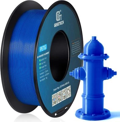 Geeetech 3D Printer Filament PETG 1.75mm 1kg Blue Stiff & Strength PETG Filament