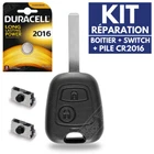 ✅Plip repair kit key shell for remote control Peugeot 206 106 306 307 107 207