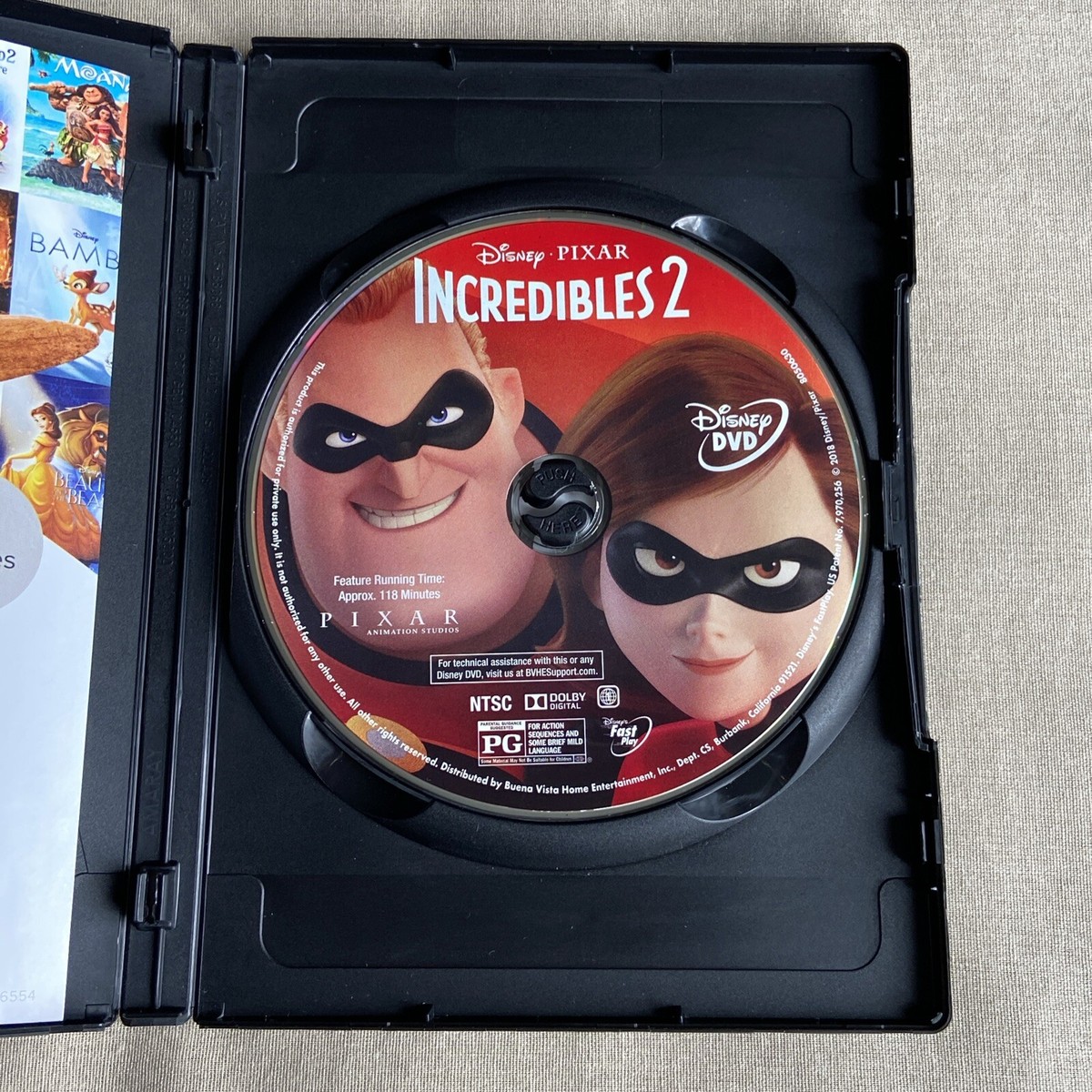 Disney Pixar: Incredibles 2 (DVD 2018) Sequel Animated