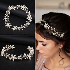 Bridal Rhinestone Headbands - Pearl Vines Hairpiece Wedding Hair Accessories 1pc