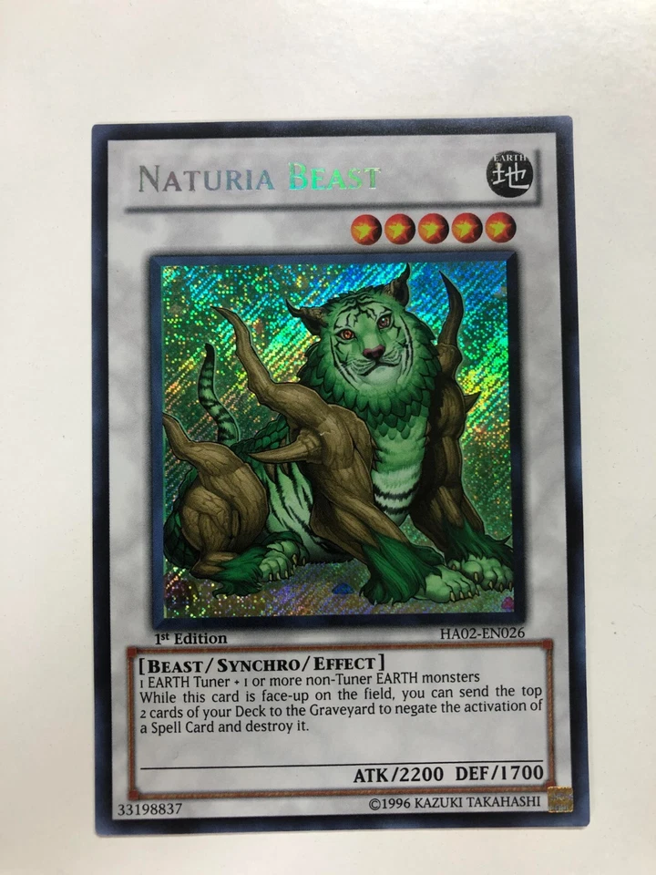 USA Seller Yugioh Naturia Beast HA02-EN026 1st Edition Secret Rare NM - Image 3 of 4