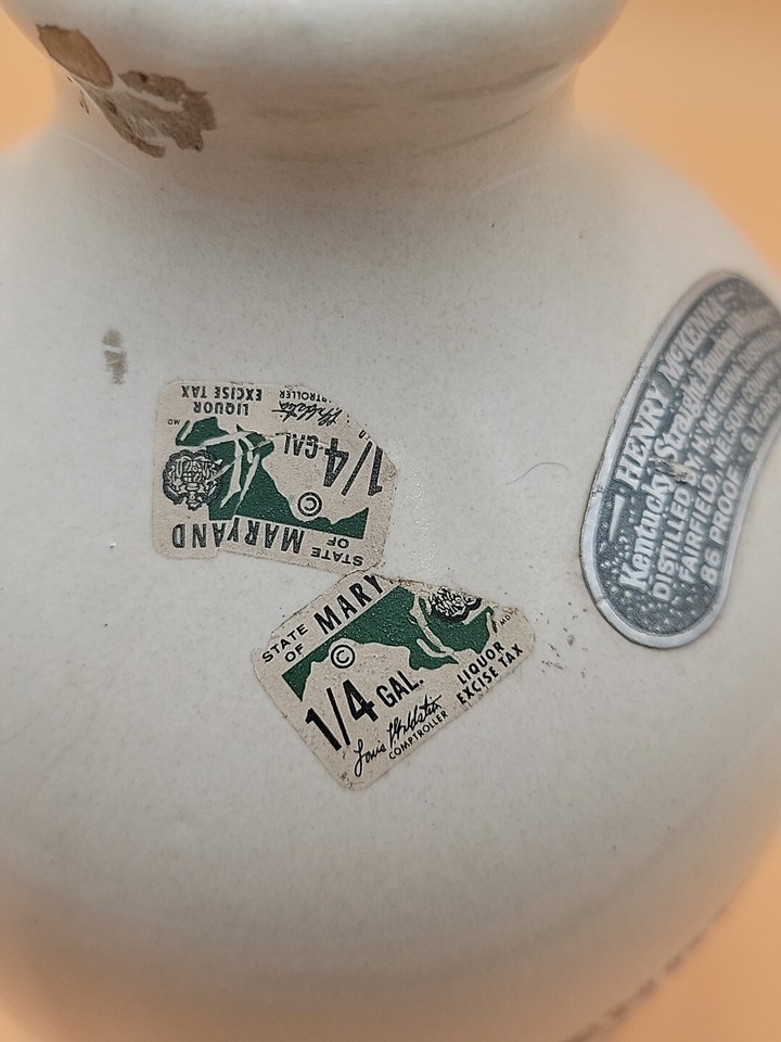 Henry Mckenna Kentucky Bourbon Whiskey Jug Half Gallon MD Alcohol Henry mckenna kentucky bourbon whiskey jug half gallon md alcohol