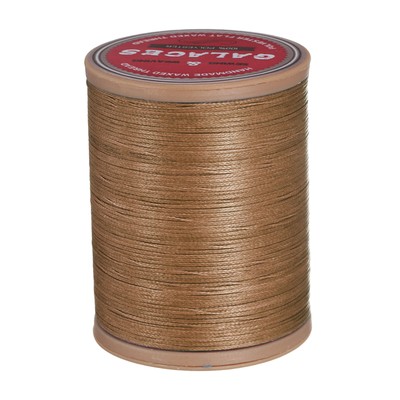 Flachgewachstes Garn zum Ledernähen, 208 Yards / 190m, 100D, Caramel