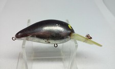 Bill Norman Lures MN Middle N Silver/Black 2" Diving Crankbait 3/8oz fishin Lure