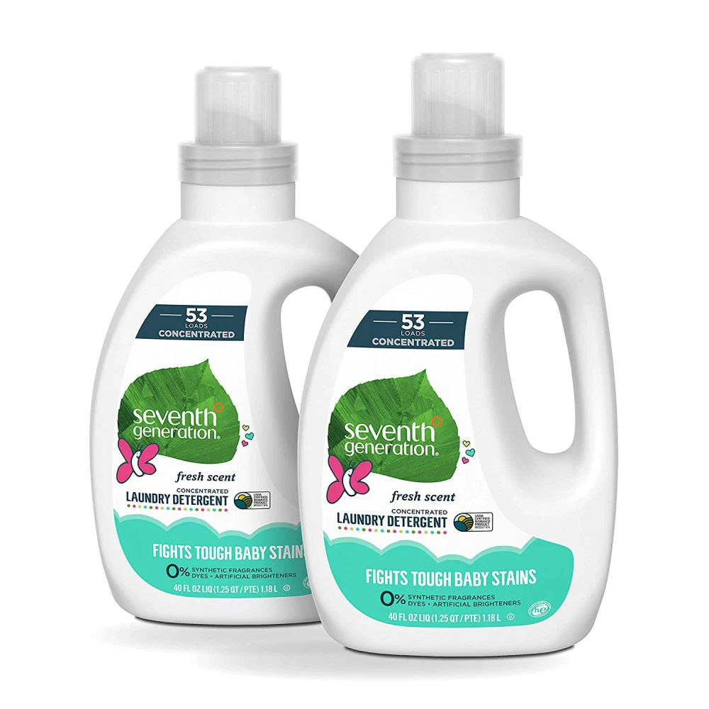 Seventh Generation Concentrated Baby Laundry Detergent 40 oz, Pack of 2
Opens in a new window or tab