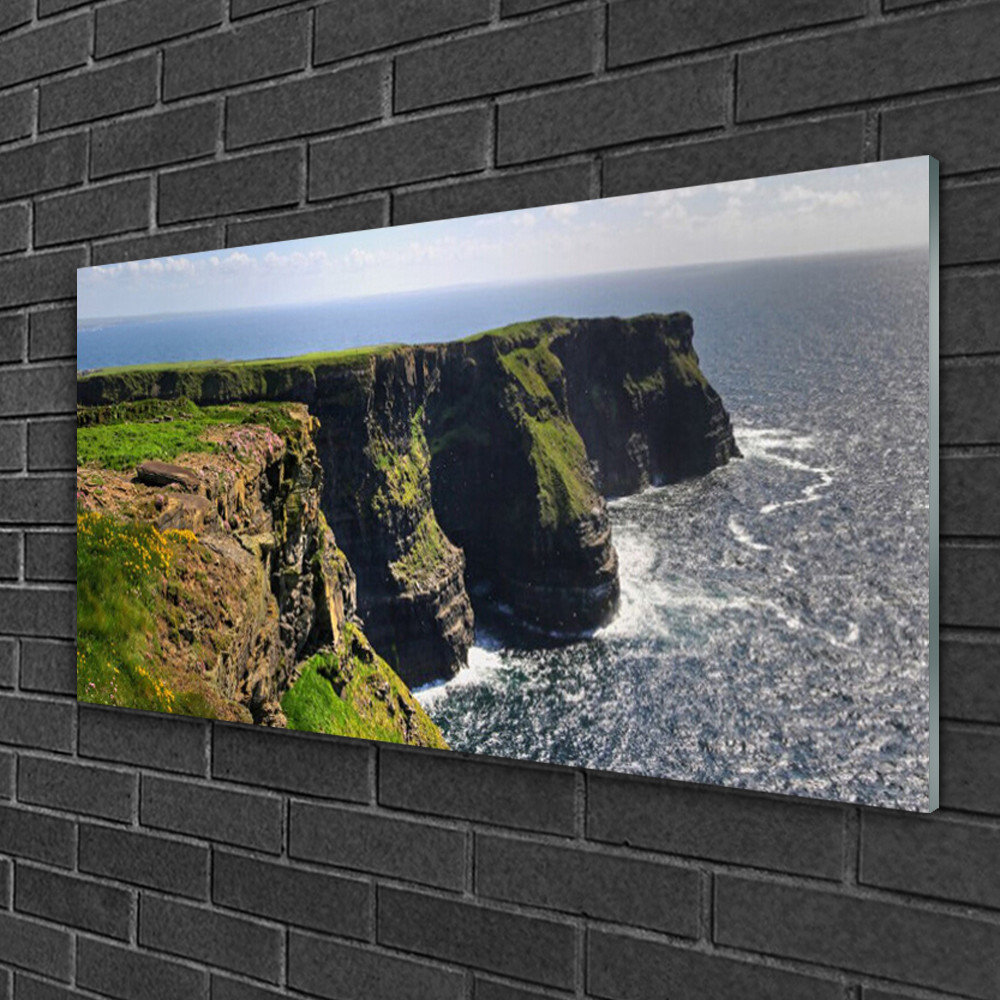 Impression sur verre Tulup paysage marin 100x50 cm finition luxe