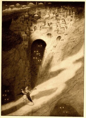 The City of Never   Sidney Sime 1912   British Symbolist Fantasy Underworld Art