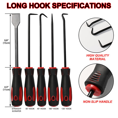 Cozlly 4-tlg. Pick & Haken Set - Präzisionswerkzeug Für Öldichtungen & O-Ringe