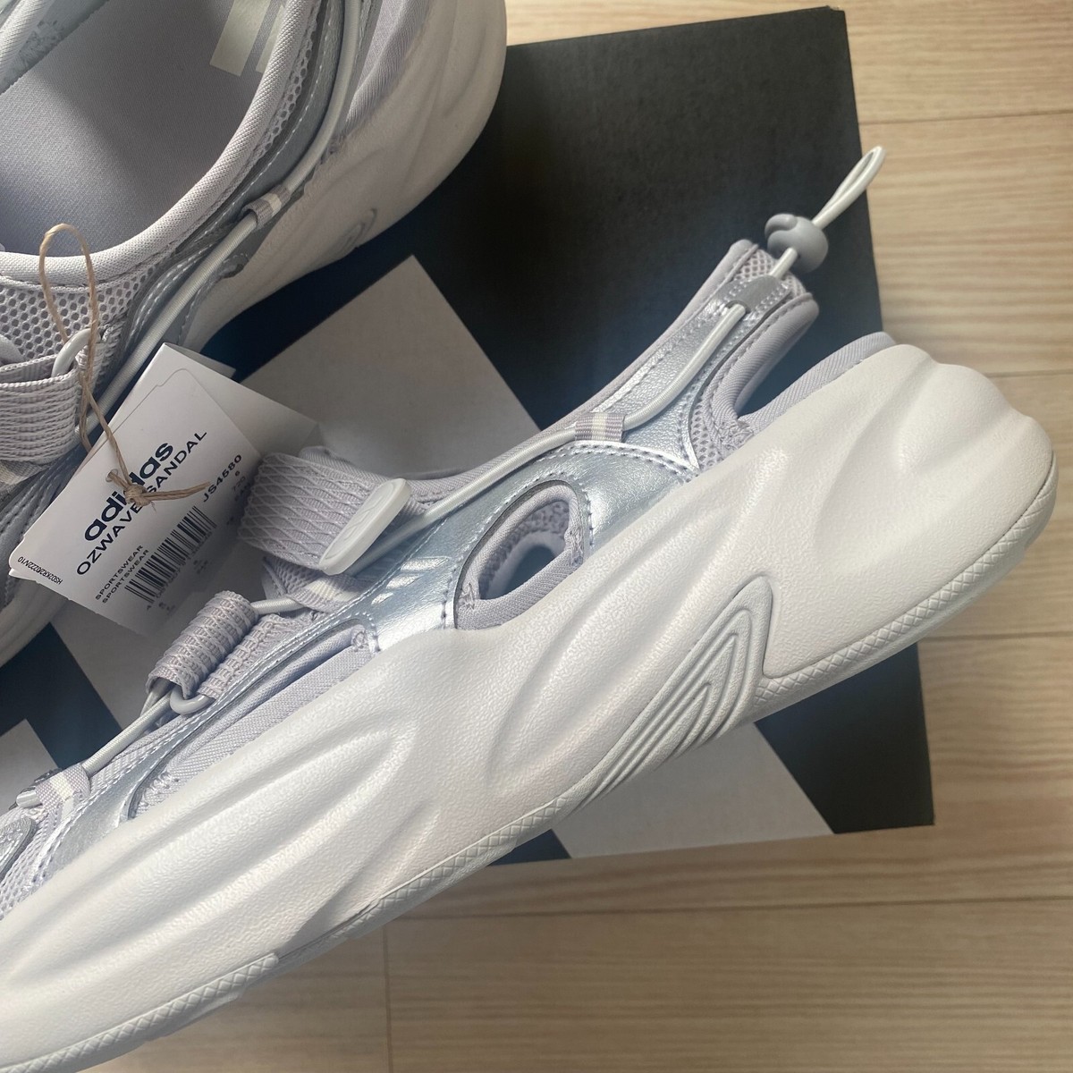 ☆ADIDAS☆ (W) OZWAVE SANDAL GREY TWO SILVER LLIC W) Adidas Ozwave Sandal Grey Two Silver Metallic | eBay