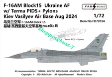 FAB FD72014 1/72 F-16AM Block15 Ukraine AFw/ Terma PlDS+ Pylons Kiev Vasilyev