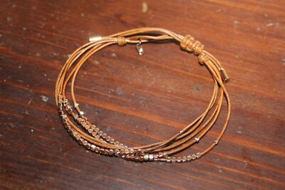 Dressforfun Bracciale Autunno Marrone Multicolore – Regolabile Con Nastro, Per Sposa E Invitate