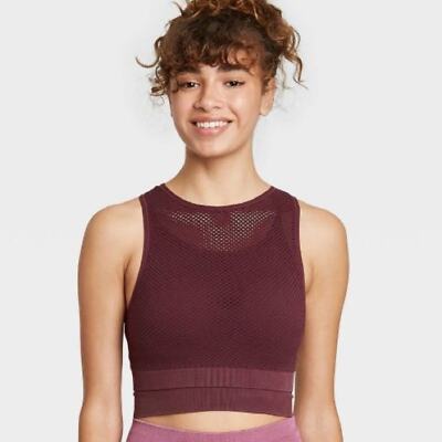 Joy Lab Sports Bra Size Extra Small High-neck Double Layer Seamless XS NWT