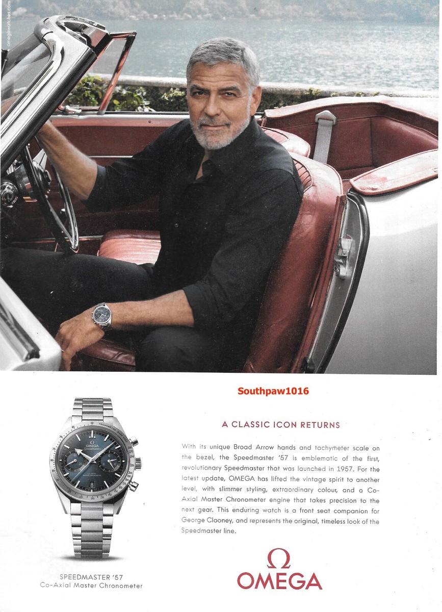George Clooney Omega Seamaster 57 Omega Speedmaster '57