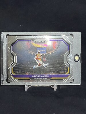 2020-21 Panini Prizm LeBron James Kobe Tribute Dunk Iconic Card #1 LA Lakers NBA