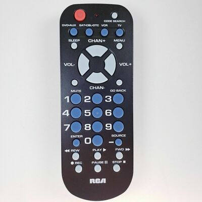 RCA  RCR504BR Universal Remote Control 4 Device Controls TV, Cable, VCR, DVD PAC