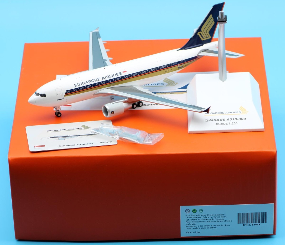 航空機・ヘリコプター 1/200 Singapore Airlines Airbus A310 JC Wings 1:200 SINGAPORE AIRLINES Airbus A310-300 Diecast
