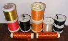 Lot of 10 spools of Various Fly Tying Floss for salmon fly tying