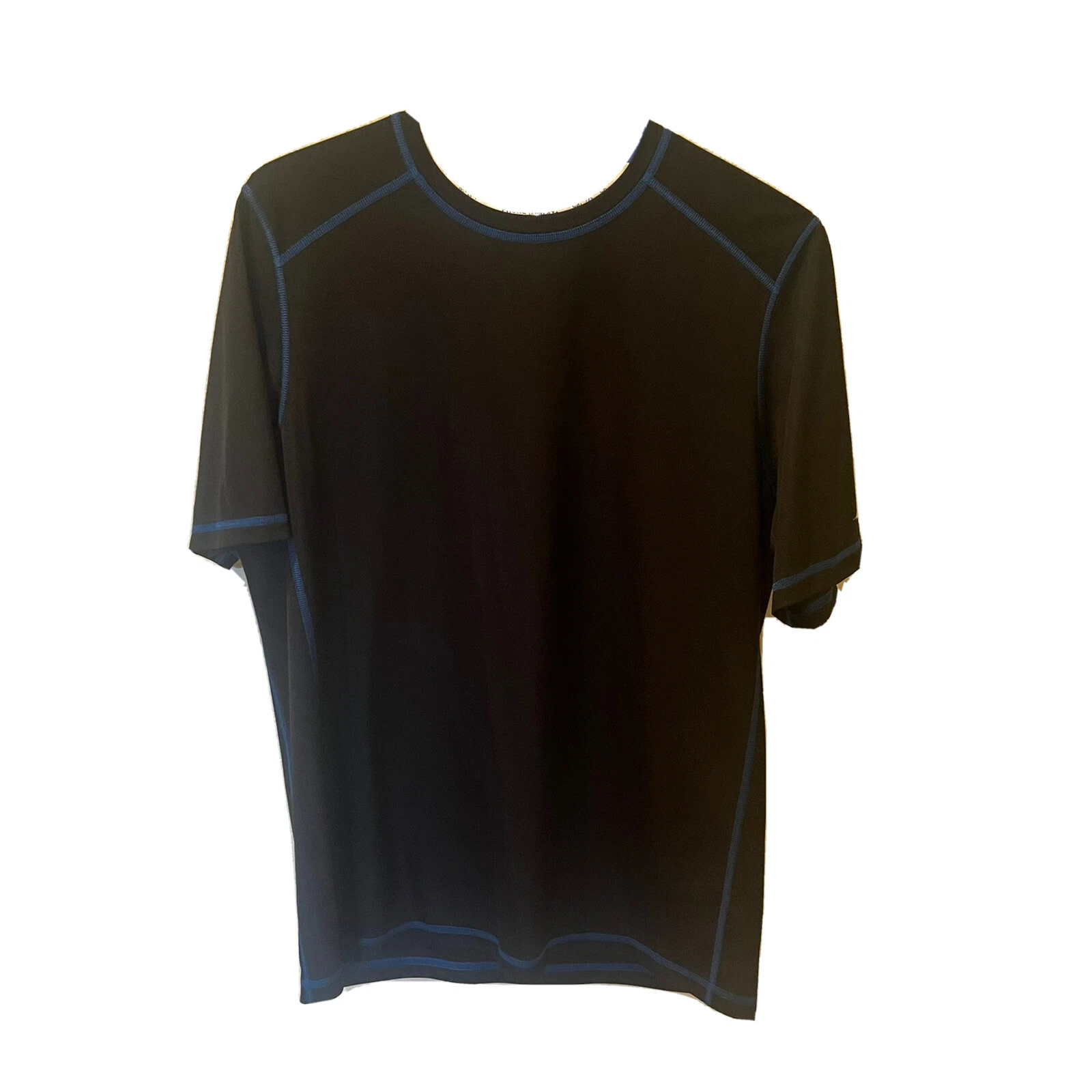 TOMMY BAHAMA Relax Men’s UV Tech Short Sleeve Shirt Size Medium - Black/Blue