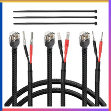 Radar Detector Hardwire Kit 16" RJ11 Braided Power Cord Inline Fuse Mirror Tap u