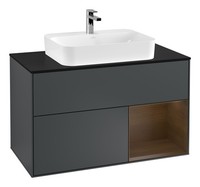 Villeroy & Boch Finion Waschbeckenunterschrank FüR Becken Mittig Regal Rechts...