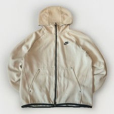 Nike Tech beige Full-Zip Fleece Hoodie Men's Size M