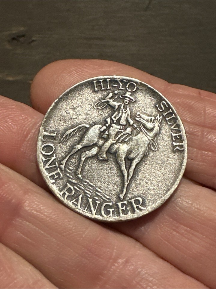 Vintage Lone Ranger and Hopalong Cassidy Cowboy silver-colored Tokens ...