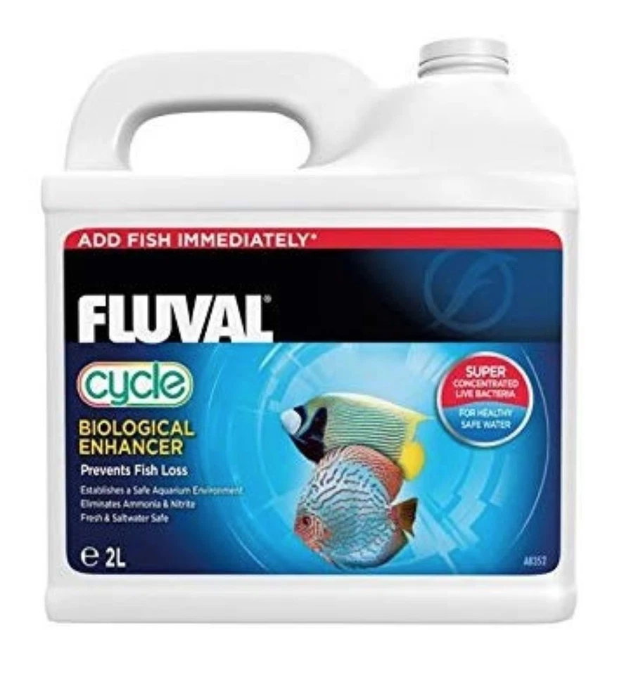 Fluval Cycle Aquarium Filter Bacteria Bio Starter Remove Tank Ammonia Nitrite 2L