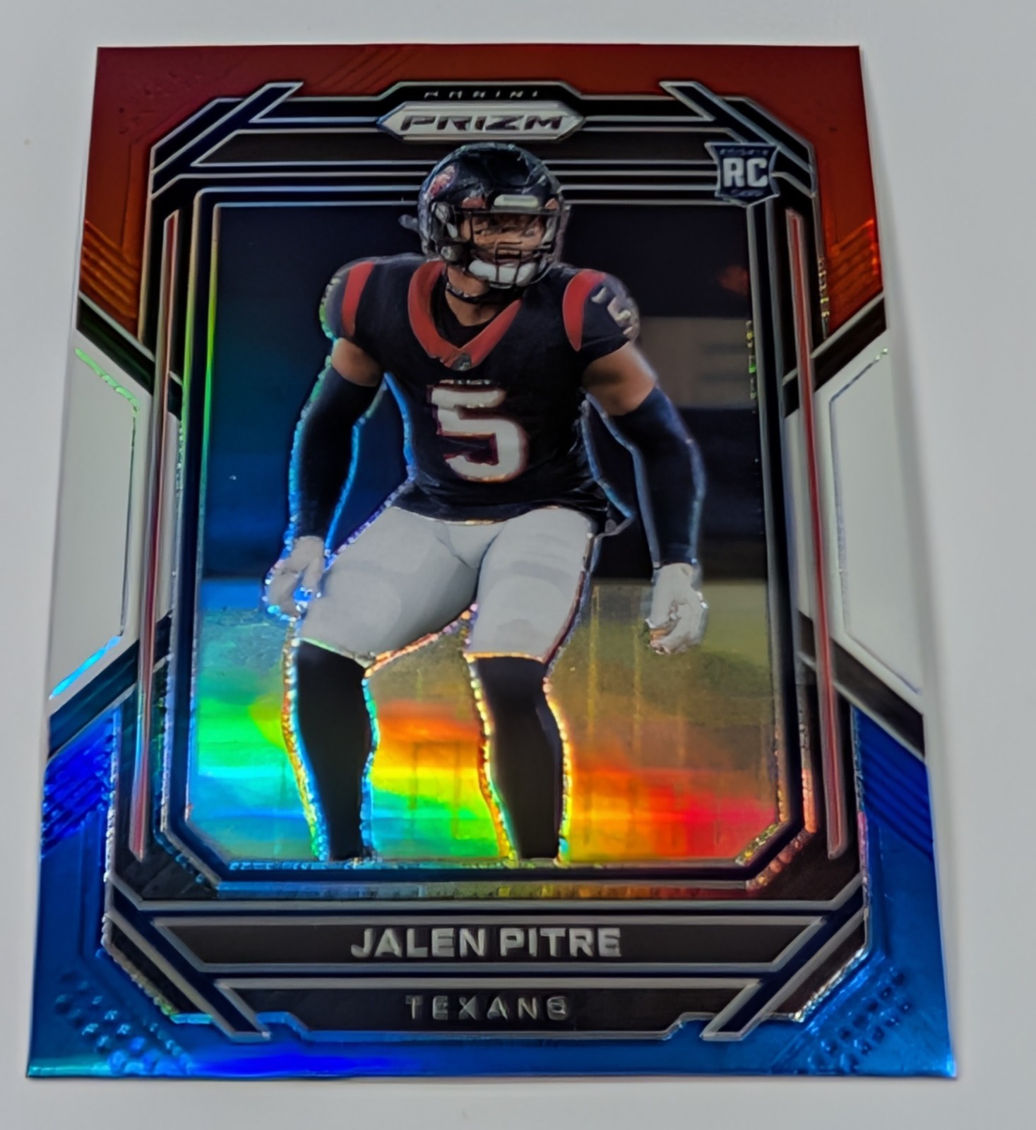 Jalen Pitre Panini Prizm #383 Red/White/Blue