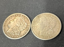 Moneda de dólar Morgan de plata águila antigua 1921 P Estados Unidos de América