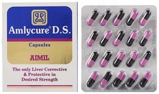 Aimil AMLYCURE DS Capsules, Herbal Ayurvedic Liver Wellness  Metabolism Booster