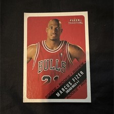 Fleer Tradition 2000-01 Rookie Marcus Fizer #266 Chicago Bulls NBA Card. rookie card picture