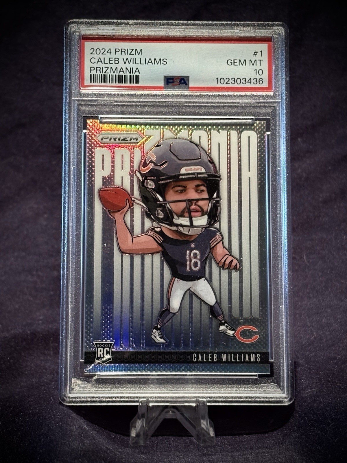 2024 PANINI PRIZM PRIZMANIA #1 CALEB WILLIAMS PSA 10 SSP