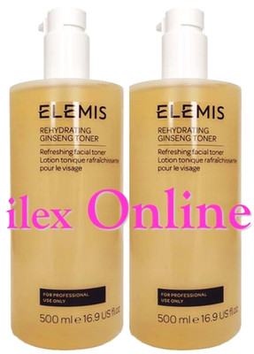 2 x ELEMIS Professional Rehydrating Ginseng Toner 500ml - Große Salongröße 1000ml