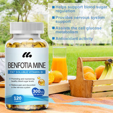 300mg Benfotiamine Capsules Fat Soluble Thiam...