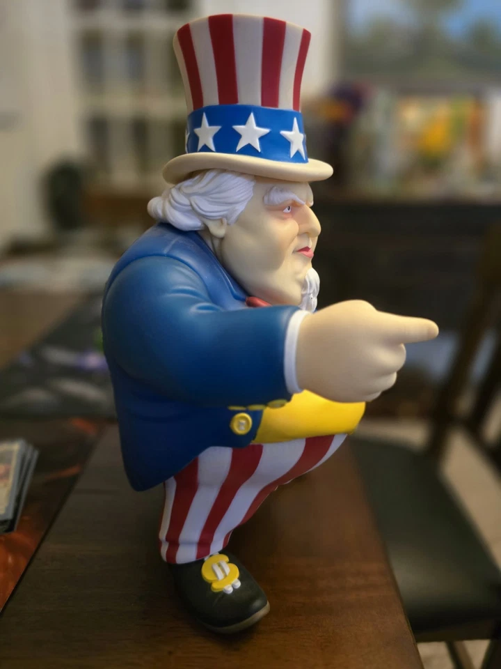 Figura Vinilo KidRobot UNCLE SCAM 11" de Ron Inglés RARA Excelente Estado Foto 2 de 4