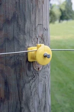 Dare Products ELF-WP-25 Black Electric Fence Insulator with Nail for Wood Post