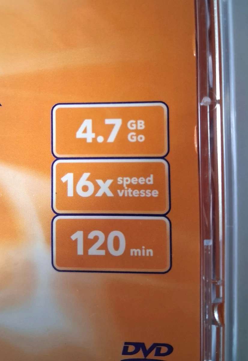 New Sealed Verbatim DVD-R Recordable 4.7GB 16x Speed 120 Min Blank Disc Set of 5